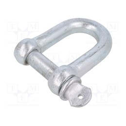 1 pcs x DROMET - SK22 - Dee shackle, steel, for rope, zinc, 22mm