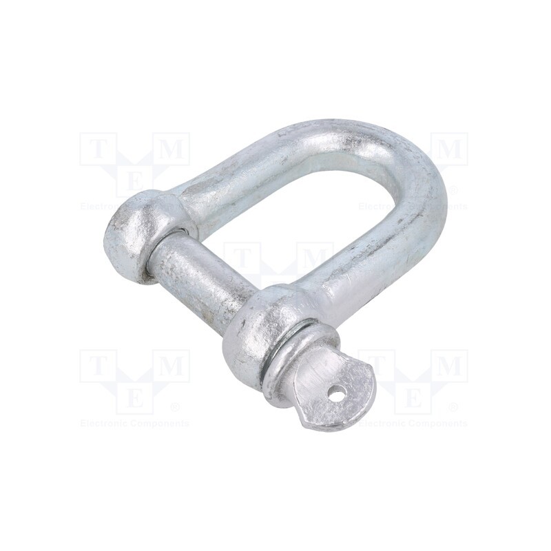 1 pcs x DROMET - SK22 - Dee shackle, steel, for rope, zinc, 22mm