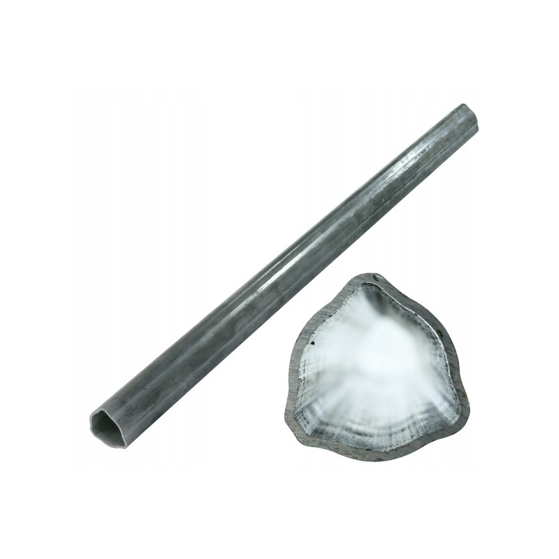 External triangular pipe 52x3mm, length 85 9m for