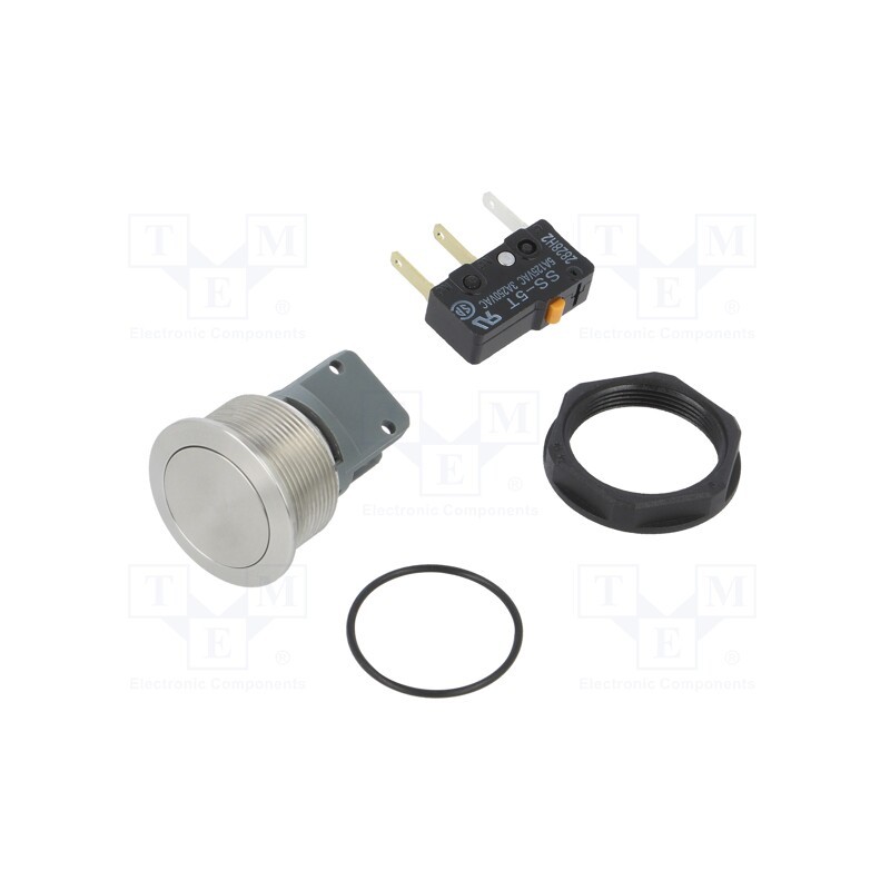 1 pcs x SCHURTER - 1241.6621.1120000 - Switch: vandal resistant, Pos: 2, SPDT, 3A/250VAC, IP67, ON-(ON)