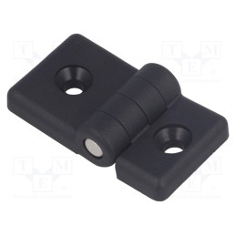 1 pcs x ELESA+GANTER - CFG.30/40 SH-6 - Hinge, Width: 30mm, technopolymer PA, black, H: 36mm, for profiles