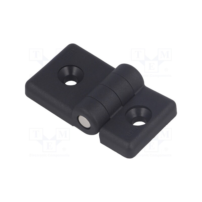 1 pcs x ELESA+GANTER - CFG.30/40 SH-6 - Hinge, Width: 30mm, technopolymer PA, black, H: 36mm, for profiles