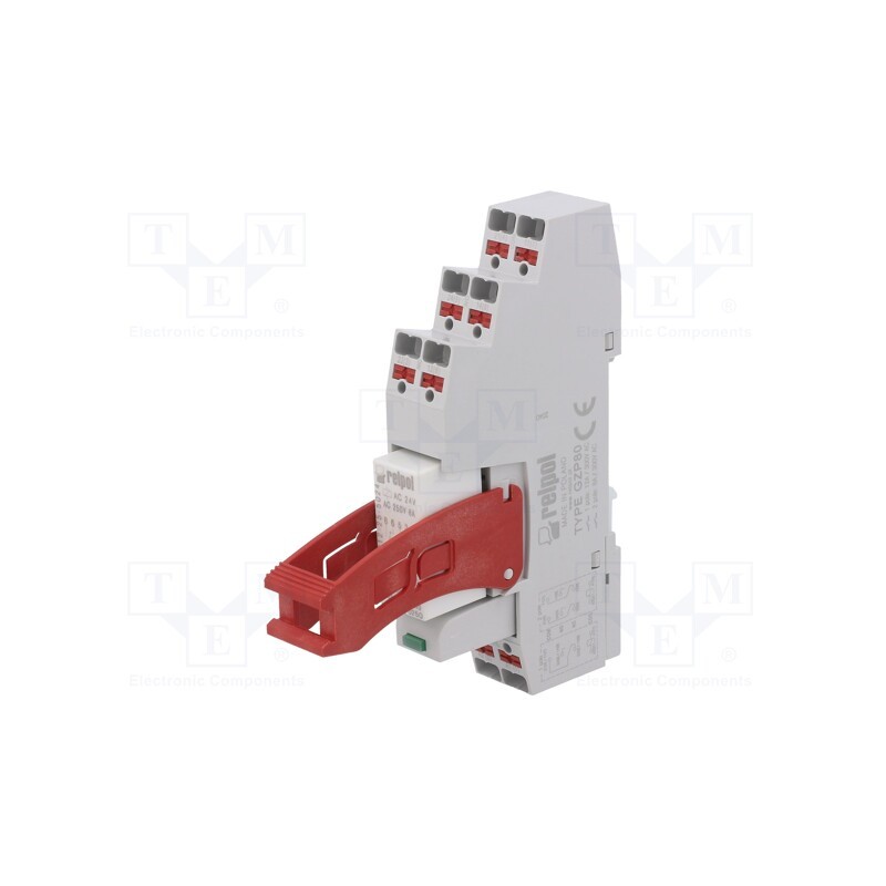 1 pcs x RELPOL - PI84-024AC-M91G-PS-2012 - Relay: interface, DPDT, Ucoil: 24VAC, 8A, 8A/250VAC, 8A/24VDC, 100mΩ