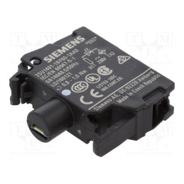 1 pcs x SIEMENS - 3SU1401-1BF60-1AA0 - Illuminating unit, 22mm, 3SU1.5, -25÷70°C, Illumin: LED, front