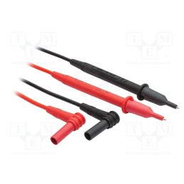 1 pcs x EXTECH - TL805 - Test leads, Inom: 10A, probe tip x2,angular banana plug 4mm x2