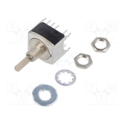1 pcs x NKK SWITCHES - MRB24B - Switch: rotary, Pos: 3, 0.1A/28VAC, 0.1A/28VDC, Poles number: 2