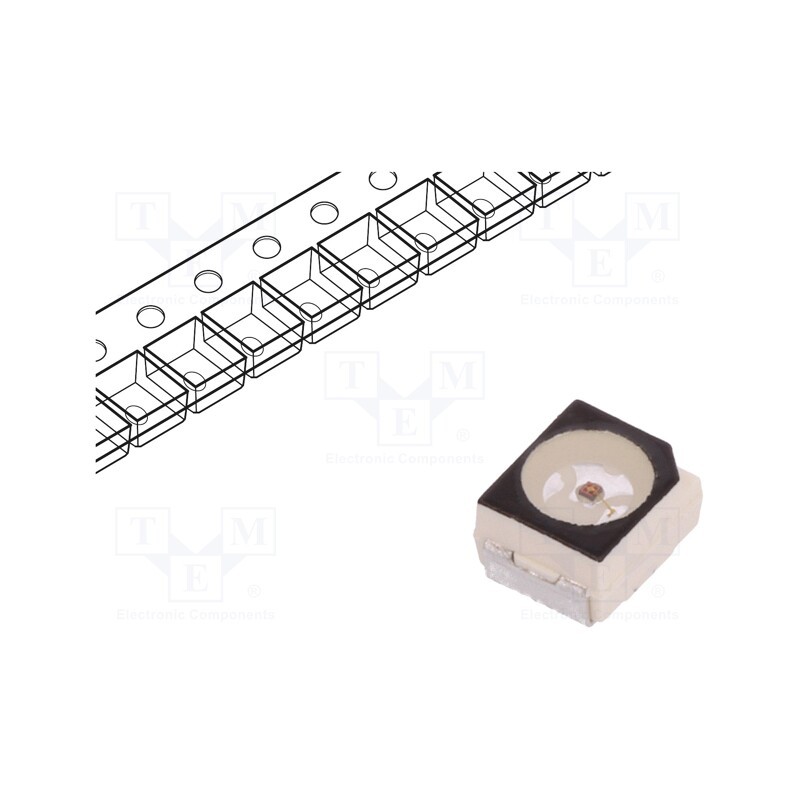 2 pcs x ams OSRAM - LY T68B-T2V1-26 - LED, SMD, 3528,PLCC2, yellow, 1208÷2415mlm, 355÷900mcd, 120°, 30mA