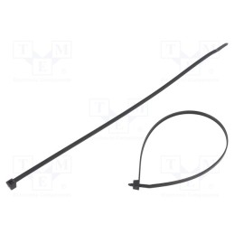 100 pcs x HELLERMANNTYTON - 111-05210 - Cable tie, L: 300mm, W: 4.6mm, polyamide, 225N, black, Ømax: 80mm