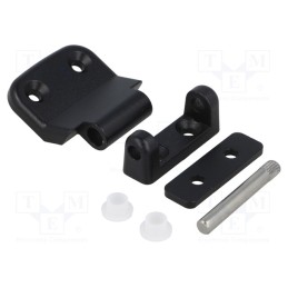 1 pcs x ROZTOCZE - 3.519.04.03 - Hinge, Width: 48mm, zinc and aluminium alloy, black, H: 45mm