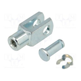 1 pcs x ELESA+GANTER - GN 751-8-16-M8-KL - Fork joint, Øhole: 8mm, M8, 1.25, right hand thread,inside, steel