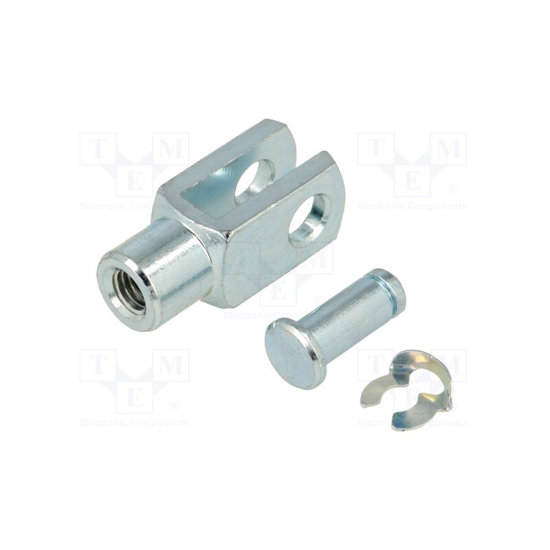 1 pcs x ELESA+GANTER - GN 751-8-16-M8-KL - Fork joint, Øhole: 8mm, M8, 1.25, right hand thread,inside, steel