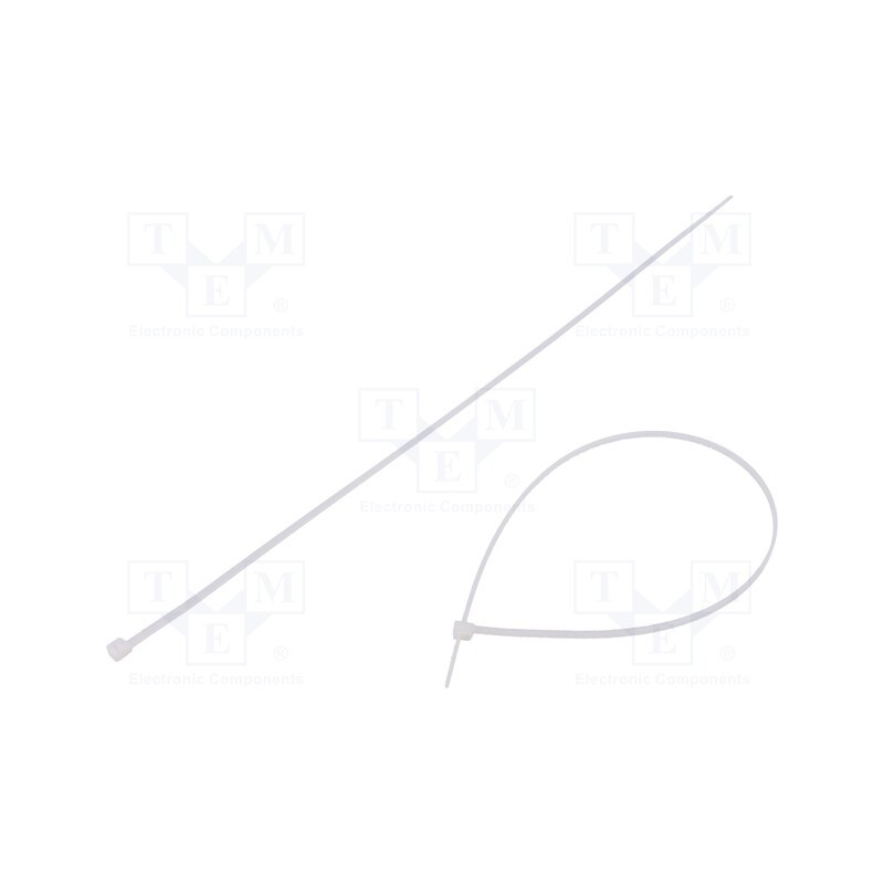 100 pcs x HELLERMANNTYTON - 111-02619 - Cable tie, L: 330mm, W: 2.8mm, polyamide, 110N, natural, Ømax: 95mm