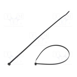 100 pcs x PANDUIT - PLT4S-C0 - Cable tie, L: 368mm, W: 4.8mm, polyamide, 222N, black, Ømax: 102mm