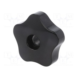 1 pcs x ELESA+GANTER - VC.253/60 A-M12 - Knob, Ø: 60mm, Int.thread: M12, 16mm, H: 24mm, duroplast PF