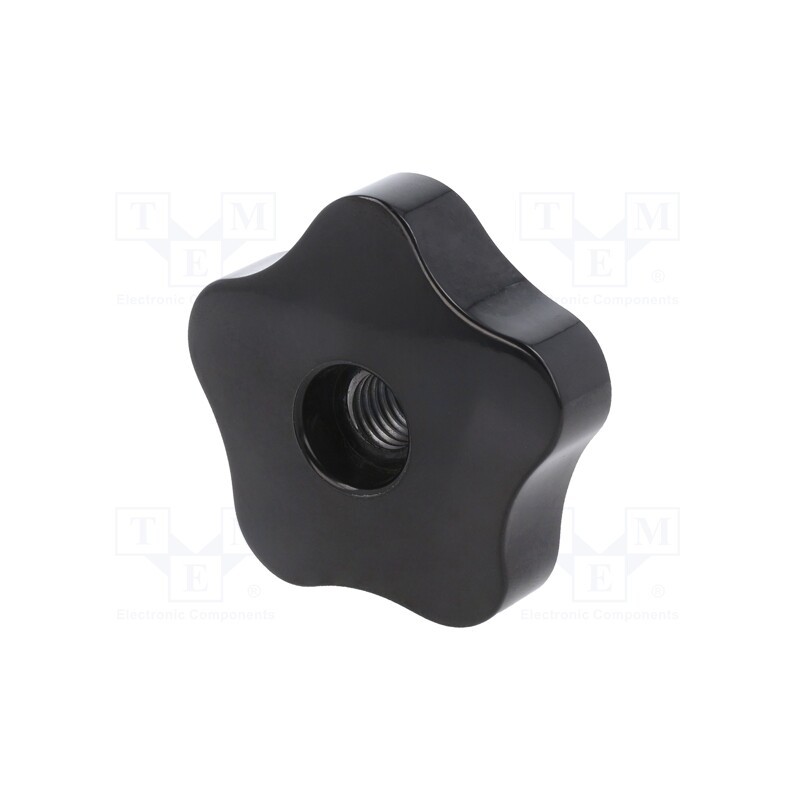 1 pcs x ELESA+GANTER - VC.253/60 A-M12 - Knob, Ø: 60mm, Int.thread: M12, 16mm, H: 24mm, duroplast PF
