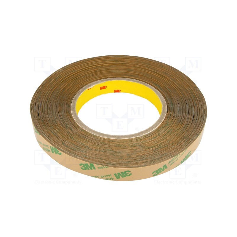 1 rol x 3M - 3M 468 MP - Tape: fixing, W: 12mm, L: 55m, Thk: 0.13mm, acrylic, transparent, 10GΩ