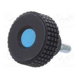 1 pcs x ELESA+GANTER - MBT.30 P-M6X16-C5 - Knob, Ø: 31mm, Ext.thread: M6, 16mm, H: 24mm, technopolymer PP, MBT-P