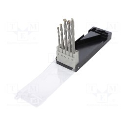 1 set x C.K - T3112 - Drill set, for concrete, cemented carbide, plastic case, 5pcs.