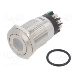 1 pcs x ONPOW - LAS1GQF-11D/L/G/24V/S - Switch: vandal resistant, Pos: 2, SPDT, 3A/220VAC, 5A/24VDC, IP65