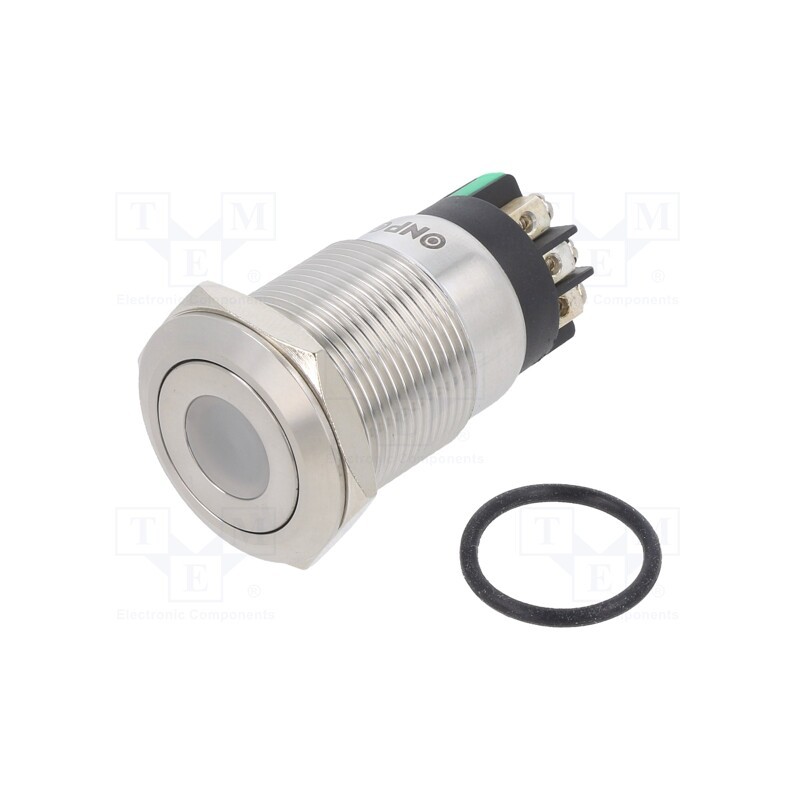 1 pcs x ONPOW - LAS1GQF-11D/L/G/24V/S - Switch: vandal resistant, Pos: 2, SPDT, 3A/220VAC, 5A/24VDC, IP65