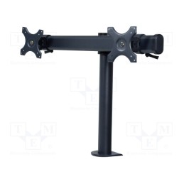 1 pcs x NEWBRAND - NB-DS27-DUAL-01 -AS - LCD/LED holder, screw terminals, black, 8kg, 75x75mm,100x100mm