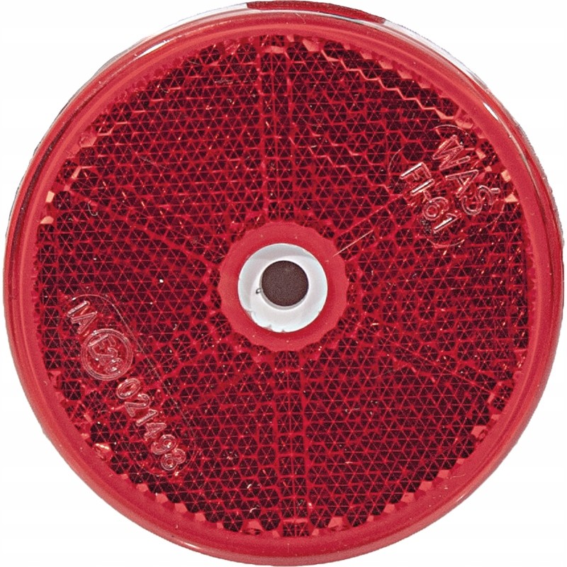 Red reflector, round, universal, OEFI, 61 was
