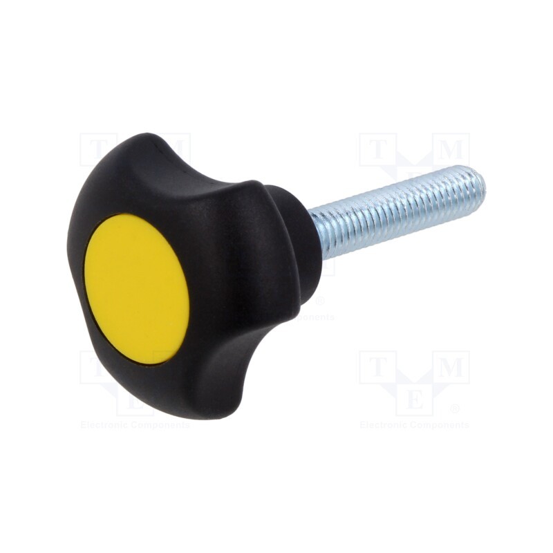 1 pcs x ELESA+GANTER - VTT.32-C-P-M6X30-C4 - Knob, Ø: 32mm, Ext.thread: M6, Int.thread: M6, 30mm, H: 22mm, VTT-C-P