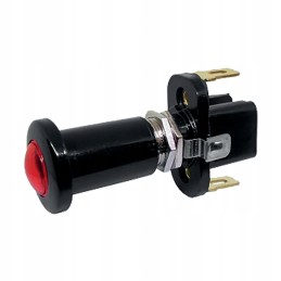 Pull-out switch, LED red, 12 24v