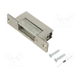 1 pcs x QOLTEC - 52458 - Electromagnetic lock, 12VDC, reversing,with mounting plate