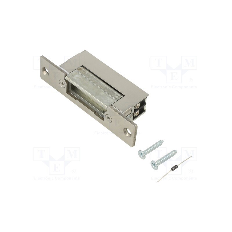1 pcs x QOLTEC - 52458 - Electromagnetic lock, 12VDC, reversing,with mounting plate
