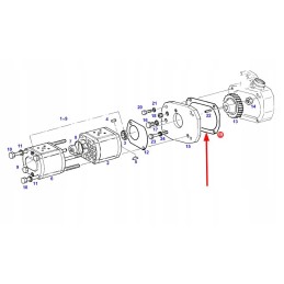 F180200210200 front pump housing gasket