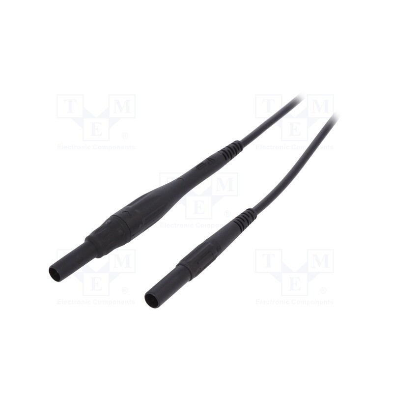 1 pcs x STu00c4UBLI - 66.9394-20021 - Connection cable, 8A, banana plug 4mm,both sides, Urated: 1kV