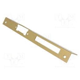 1 pcs x LOCKPOL - 903 D - Frontal plate, angular,left, for electromagnetic lock, golden