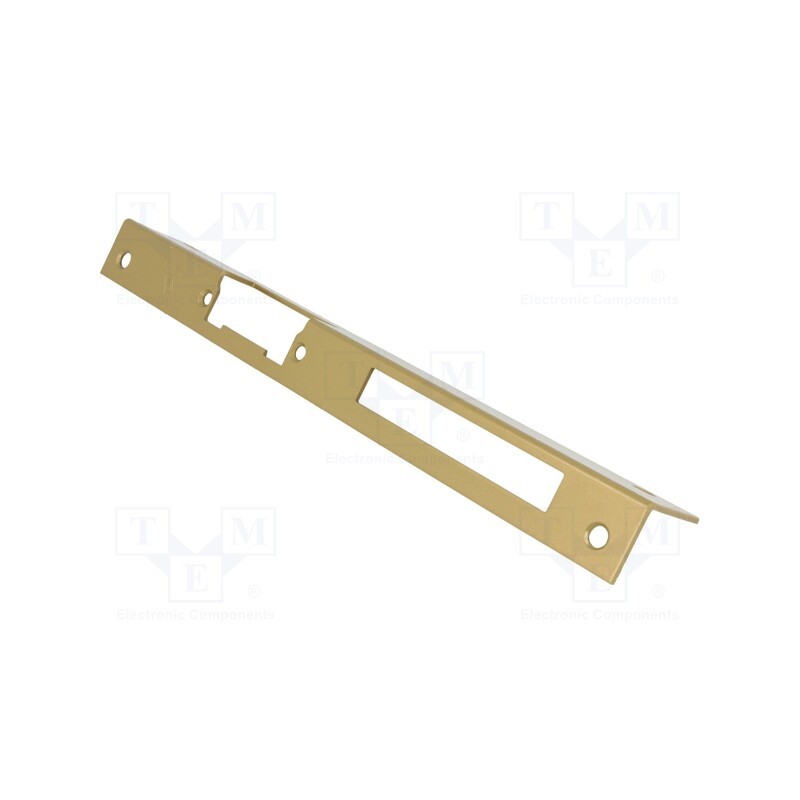 1 pcs x LOCKPOL - 903 D - Frontal plate, angular,left, for electromagnetic lock, golden