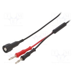 1 pcs x ELECTRO-PJP - 7060-MI-50-100-SW - Test lead, 70VDC, 3A, BNC plug,banana plug 4mm x2, Len: 1m, Z: 50Ω