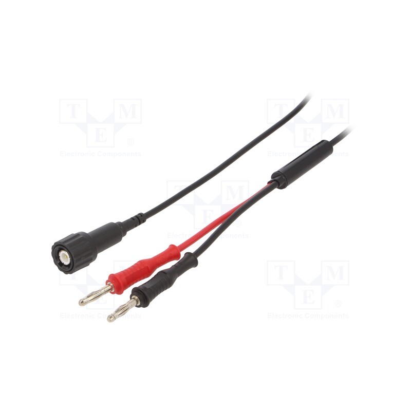 1 pcs x ELECTRO-PJP - 7060-MI-50-100-SW - Test lead, 70VDC, 3A, BNC plug,banana plug 4mm x2, Len: 1m, Z: 50Ω