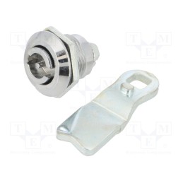 1 pcs x ELESA+GANTER - GN 115-VDE-22 - Lock, cast zinc, 22mm, Kind of insert bolt: double-bit insert