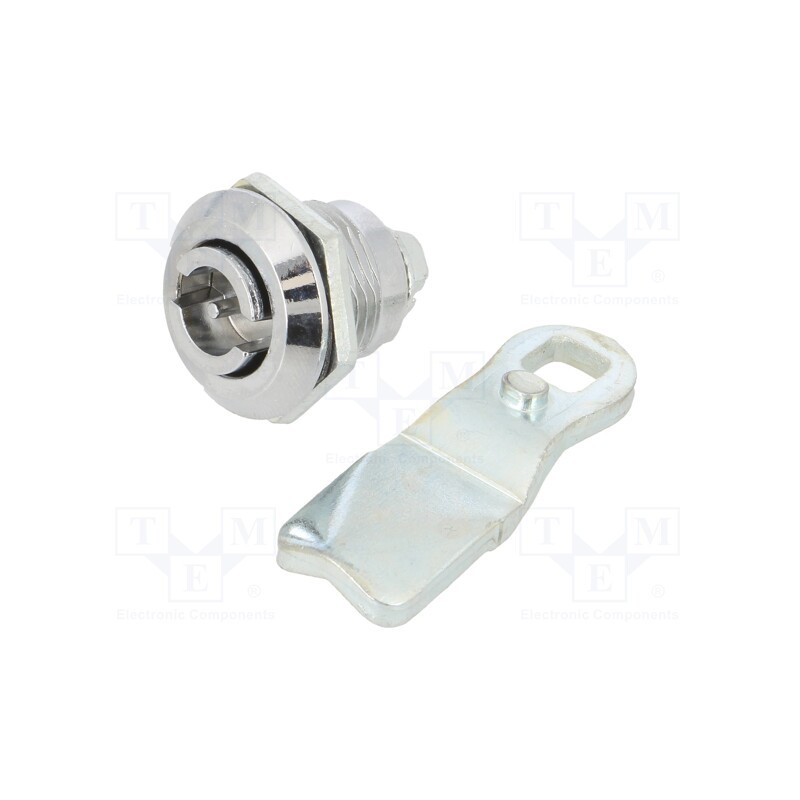 1 pcs x ELESA+GANTER - GN 115-VDE-22 - Lock, cast zinc, 22mm, Kind of insert bolt: double-bit insert