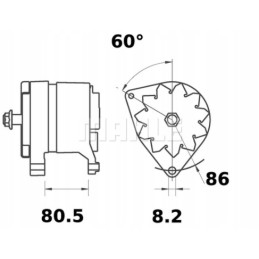 Alternator 14v 70a mg 212 mc cormick
