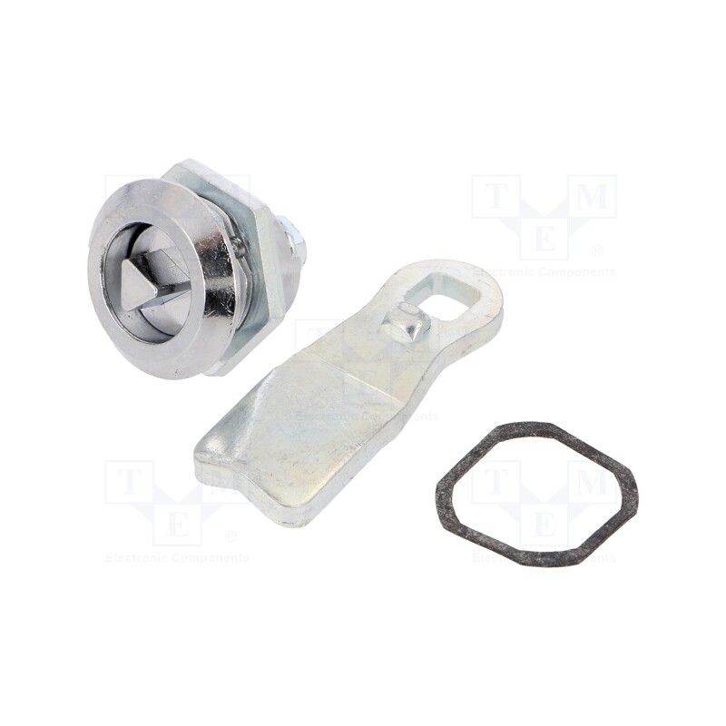 1 pcs x ELESA+GANTER - GN 115-DK-20 - Lock, cast zinc, 20mm, Kind of insert bolt: T7, Body: black