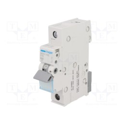 1 pcs x HAGER - MBN116E - Circuit breaker, 230/400VAC, Inom: 16A, Poles: 1, Charact: B, 6kA