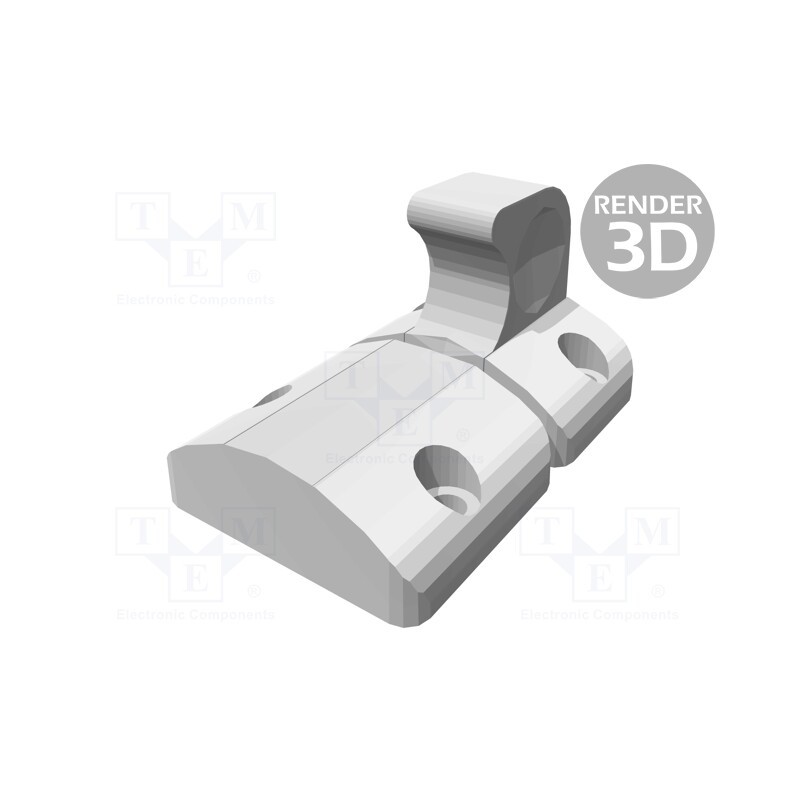 1 pcs x ELESA+GANTER - BMS.L-32-25-CH4 - Clasp, technopolymer PA, W: 38mm, L: 56.5mm, with lever, black, 25N