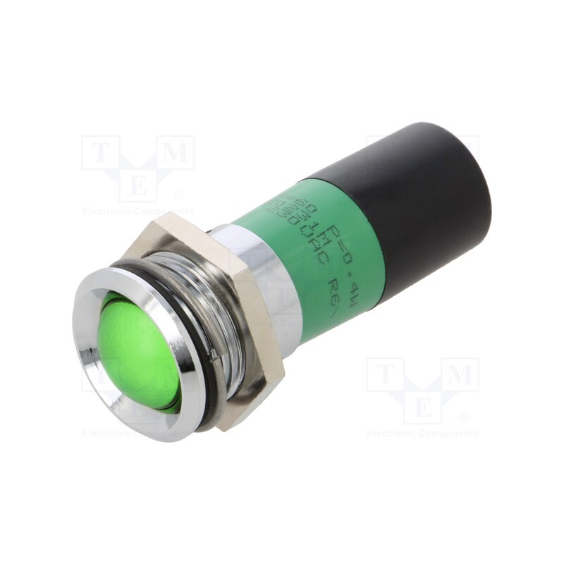 1 pcs x CML INNOVATIVE TECHNOLOGIES - 195E0231M - Indicator: LED, green, 230VAC, Ø22mm