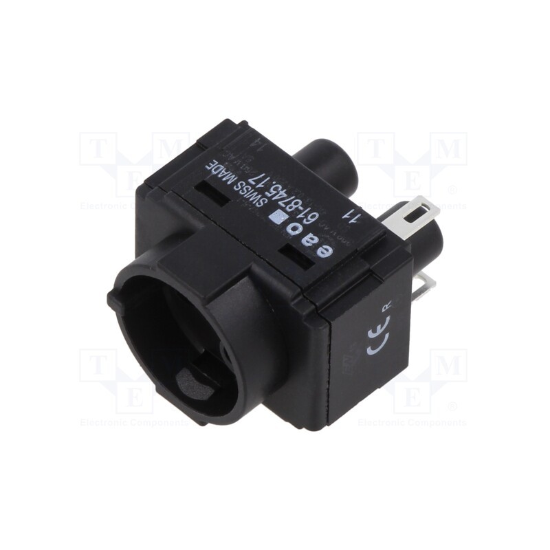 1 pcs x EAO - 61-8745.17 - Contact block, 61, -25÷55°C, Leads: connectors, Contacts: NC, 5A