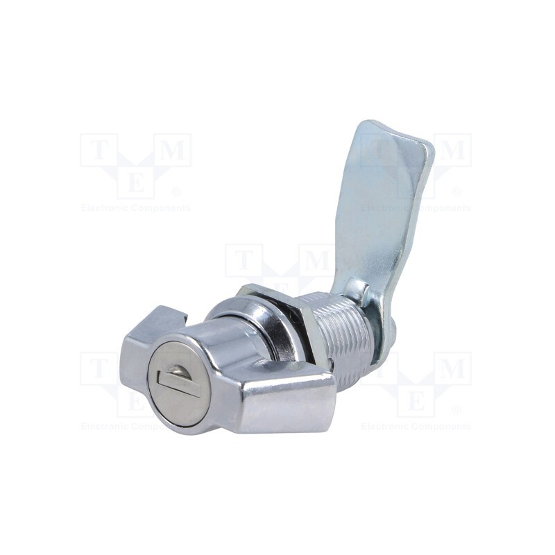 1 pcs x ROZTOCZE - 2.PM30.001-30 - Lock, zinc and aluminium alloy, 30mm, chromium, Key code: 1333