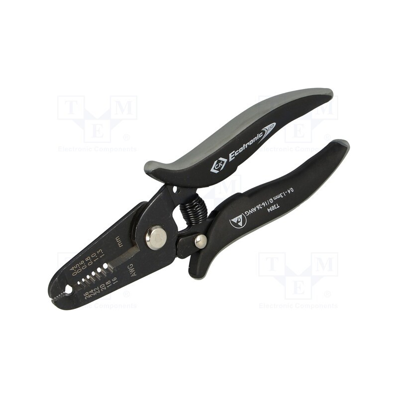 1 pcs x C.K - T3894 - Stripping tool, Øcable: 0.4÷1.3mm, 16AWG÷26AWG, Wire: round, ESD