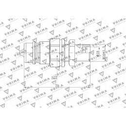 Quick connector euro plug m16x1 5 gz long voima