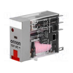 1 pcs x OMRON - G2R-2-SNI 12VAC (S) - Relay: electromagnetic, DPDT, Ucoil: 12VAC, Icontacts max: 5A, 150W