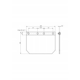 Mud flap, front mudguard c 330 360 mf