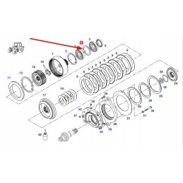 X534739501000 PTO spacer 90x110x1 mm